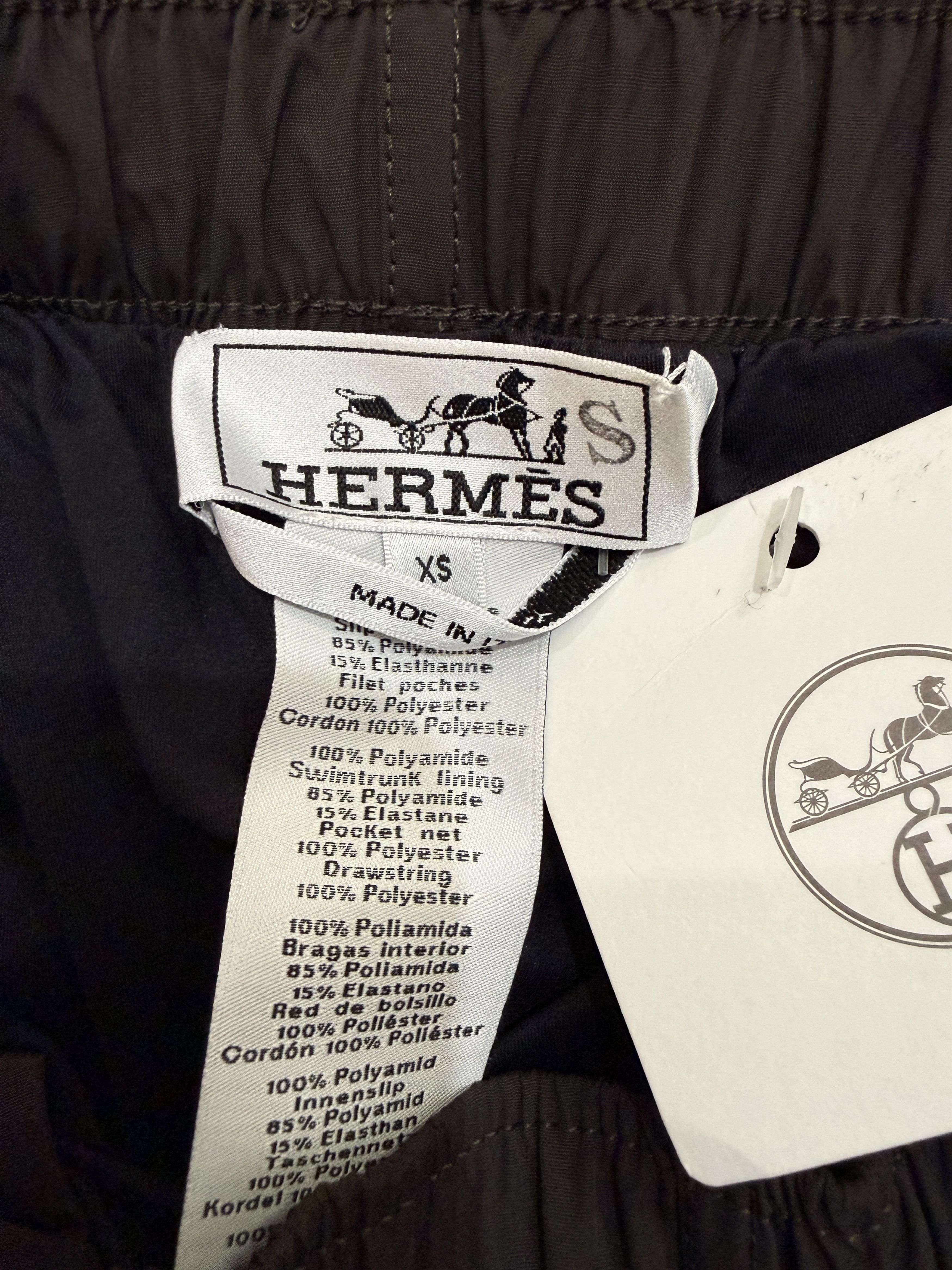 Hermes Hermes Mens Black XS Swim Suit - New w/ Tags Size US 26 / EU 42 - 8 Thumbnail