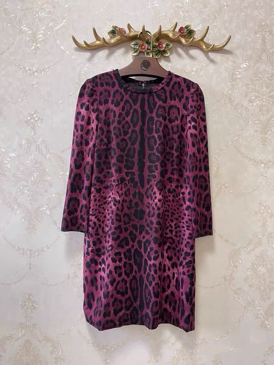 Dolce & Gabbana DG Runway Leopard Print Dress Size S / US 4 / IT 40 - 1 Thumbnail