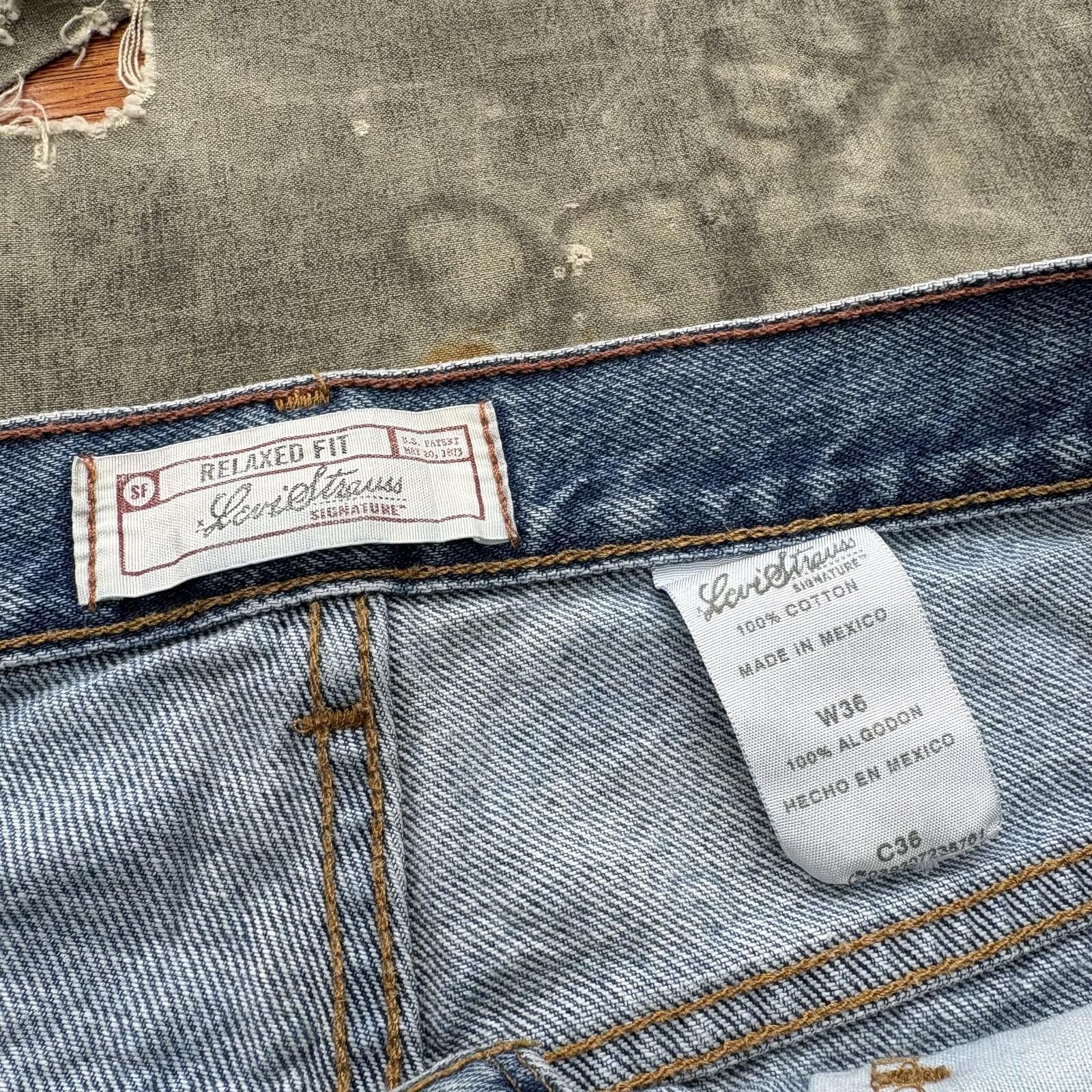 Levi's Vintage Y2K Levi’s Grunge Skater Baggy Denim Shorts Jorts Size US 36 / EU 52 - 3 Thumbnail