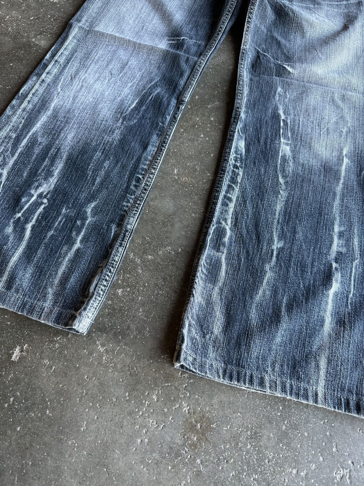 Japanese Brand VINTAGE ROOT THREE JEANS STORM BLACK WASHED RARE DENIM PANTS Size US 32 / EU 48 - 8 Thumbnail