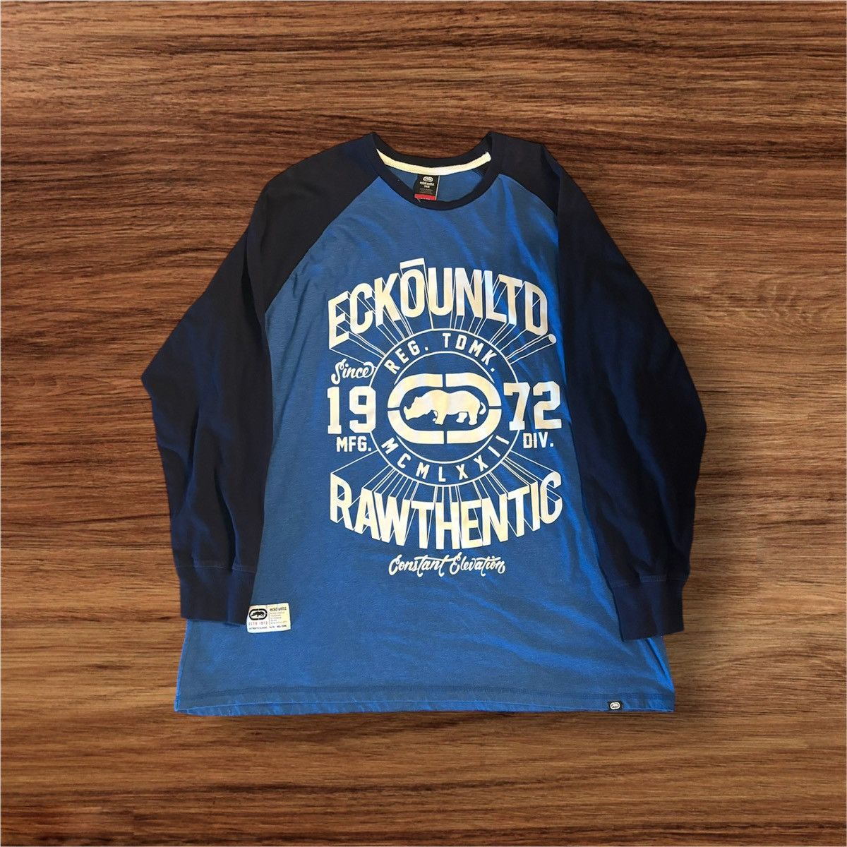 Ecko Unltd. Big & Tall Ecko Unlimited blue graphic tee raglan sleeve Size US XXL / EU 58 / 5 - 1 Thumbnail