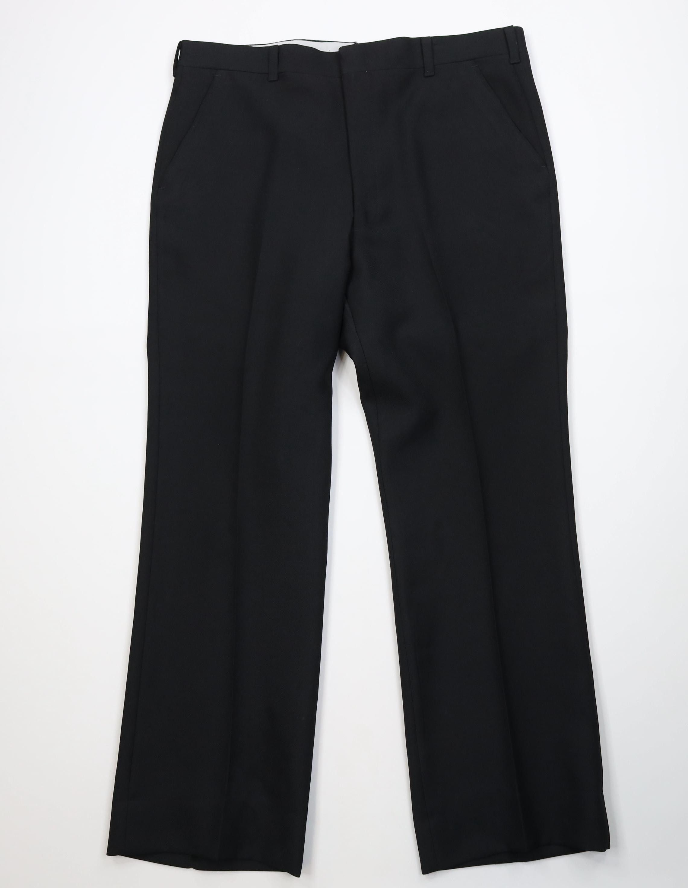 Vintage Vintage 70s Streetwear Flared Wide Leg Chino Pants Black USA Size US 38 / EU 54 - 1 Thumbnail