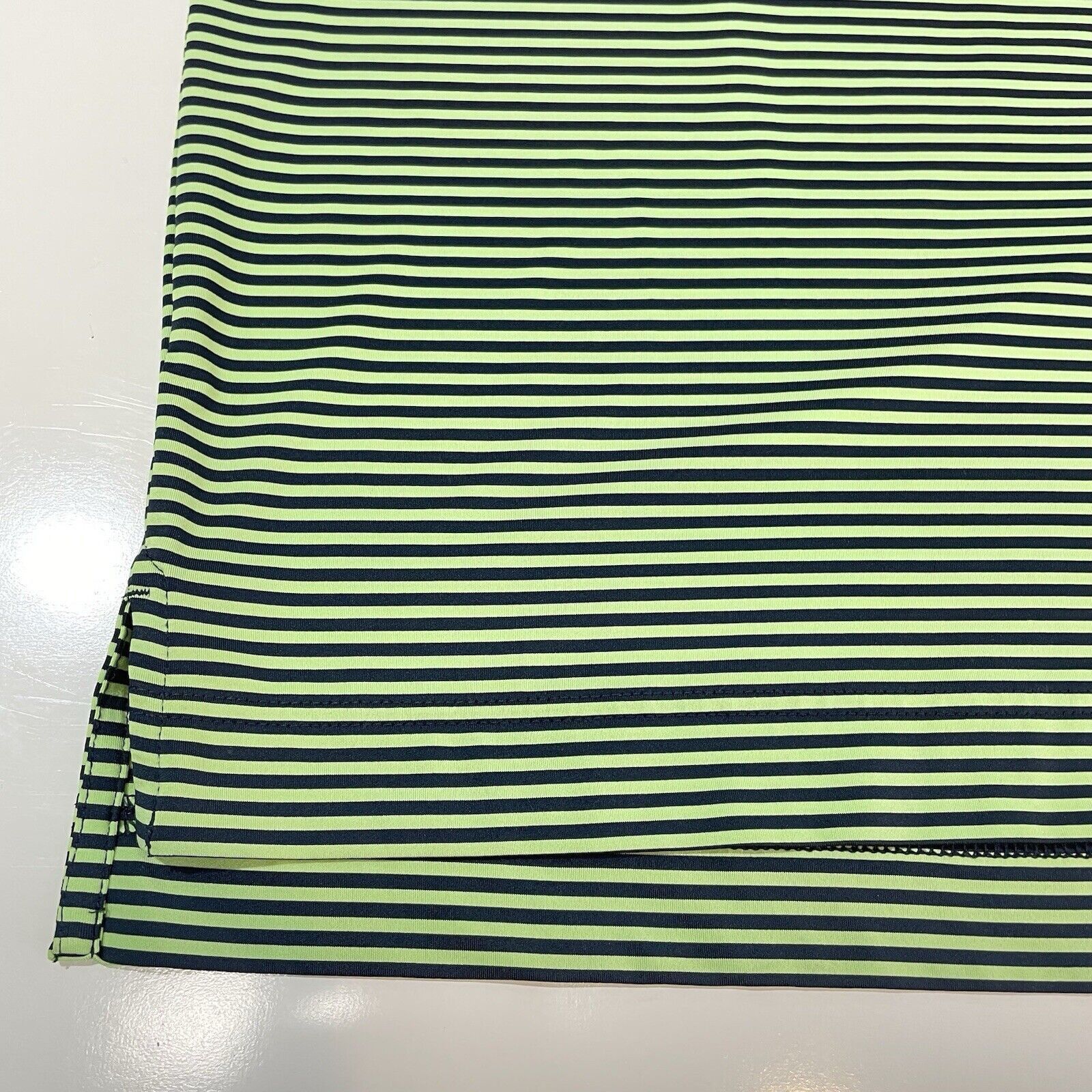 Footjoy FJ Footjoy Polo Tour Shirt Men's Striped Blue Green Stretch Size US M / EU 48-50 / 2 - 2 Thumbnail