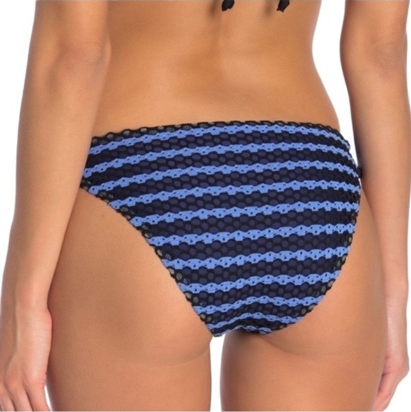 Splendid NWT Splendid Avalon Eyelet Crochet Side Tie Bikini USA LG Size ONE SIZE - 4 Thumbnail
