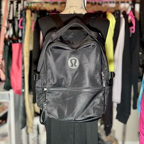 Lululemon New Crew Black Backpack fashion