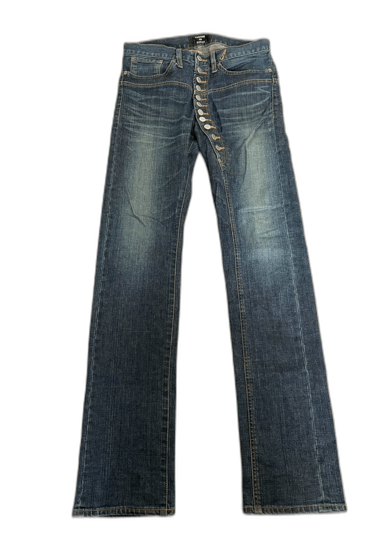 Yohji Yamamoto Vintage Cabane de Zucca Denim Pants Size 30" / US 8 / IT 44 - 1 Thumbnail