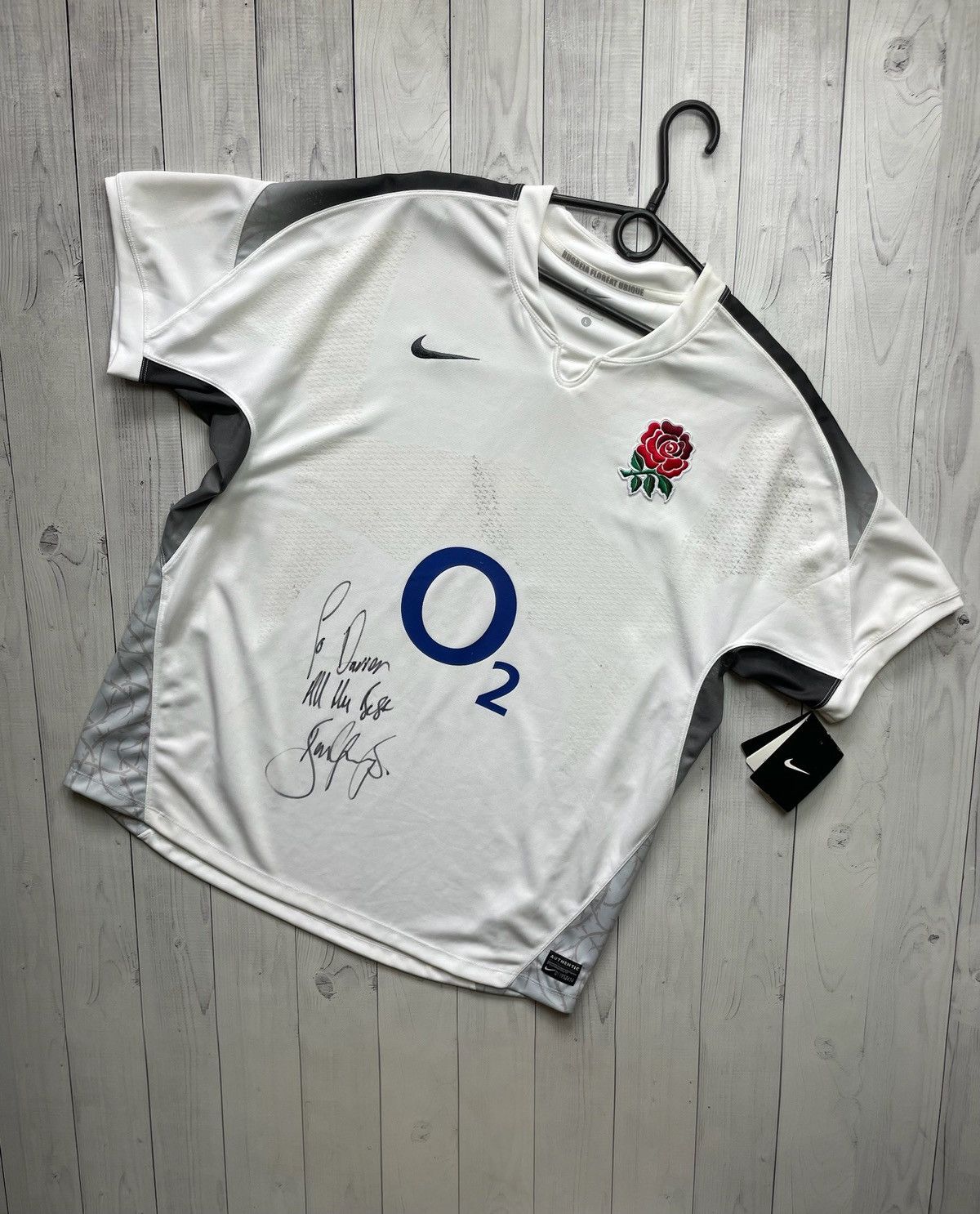 Nike × Vintage Vintage Nike England rugby jersey size L logo Size US L / EU 52-54 / 3 - 1 Thumbnail