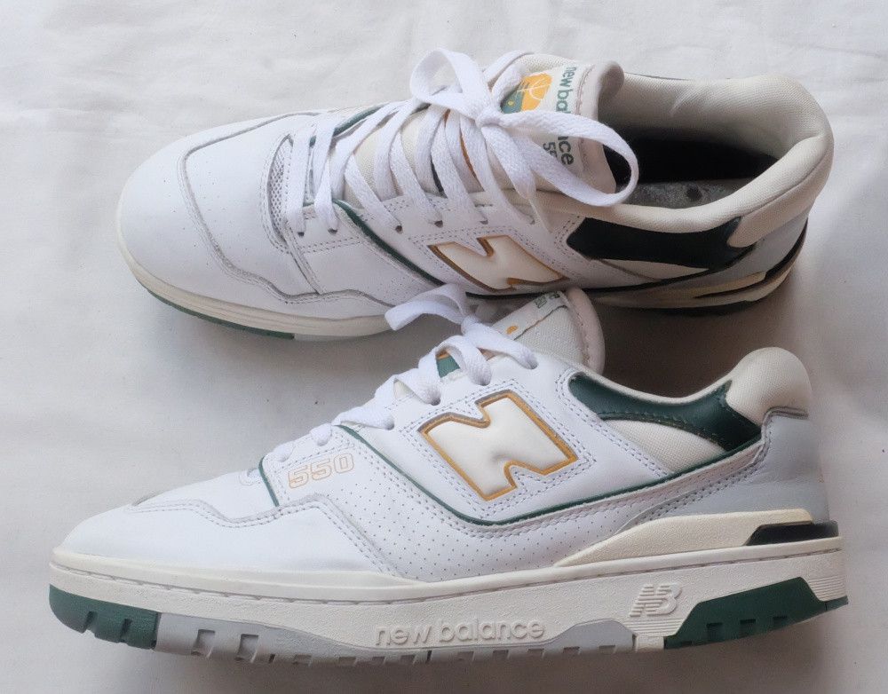 New Balance New Balance 550 White Nightwatch Green Size US 9 / EU 42 - 4 Thumbnail