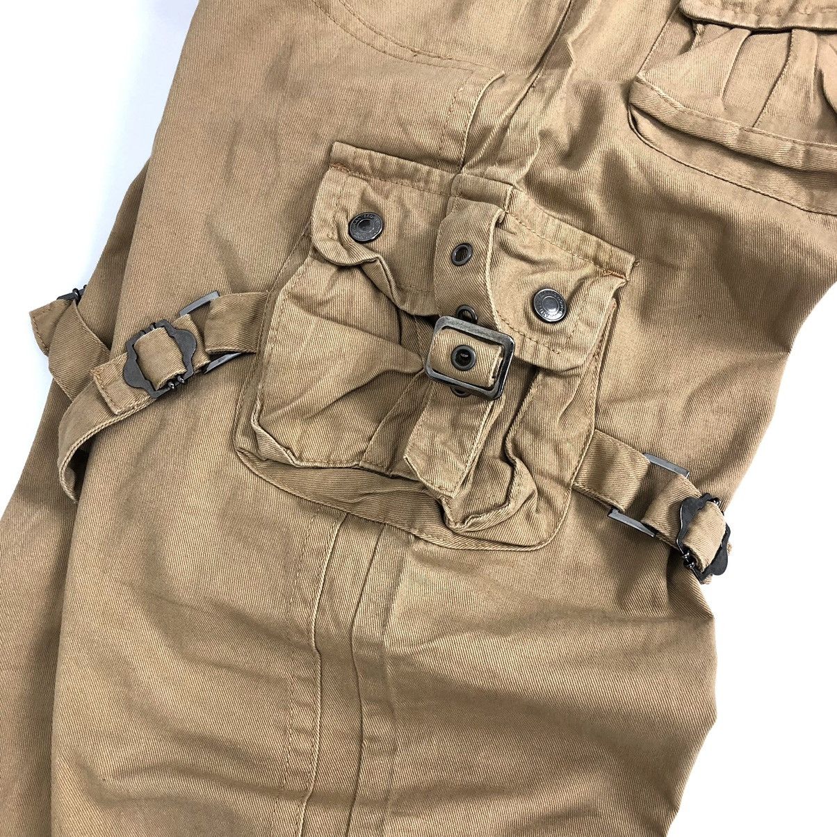 If Six Was Nine × Japanese Brand × LOWBOX Vintage Y2K Lowbox Bondage Double Knee Cargo Pants Size US 34 / EU 50 - 18 Thumbnail