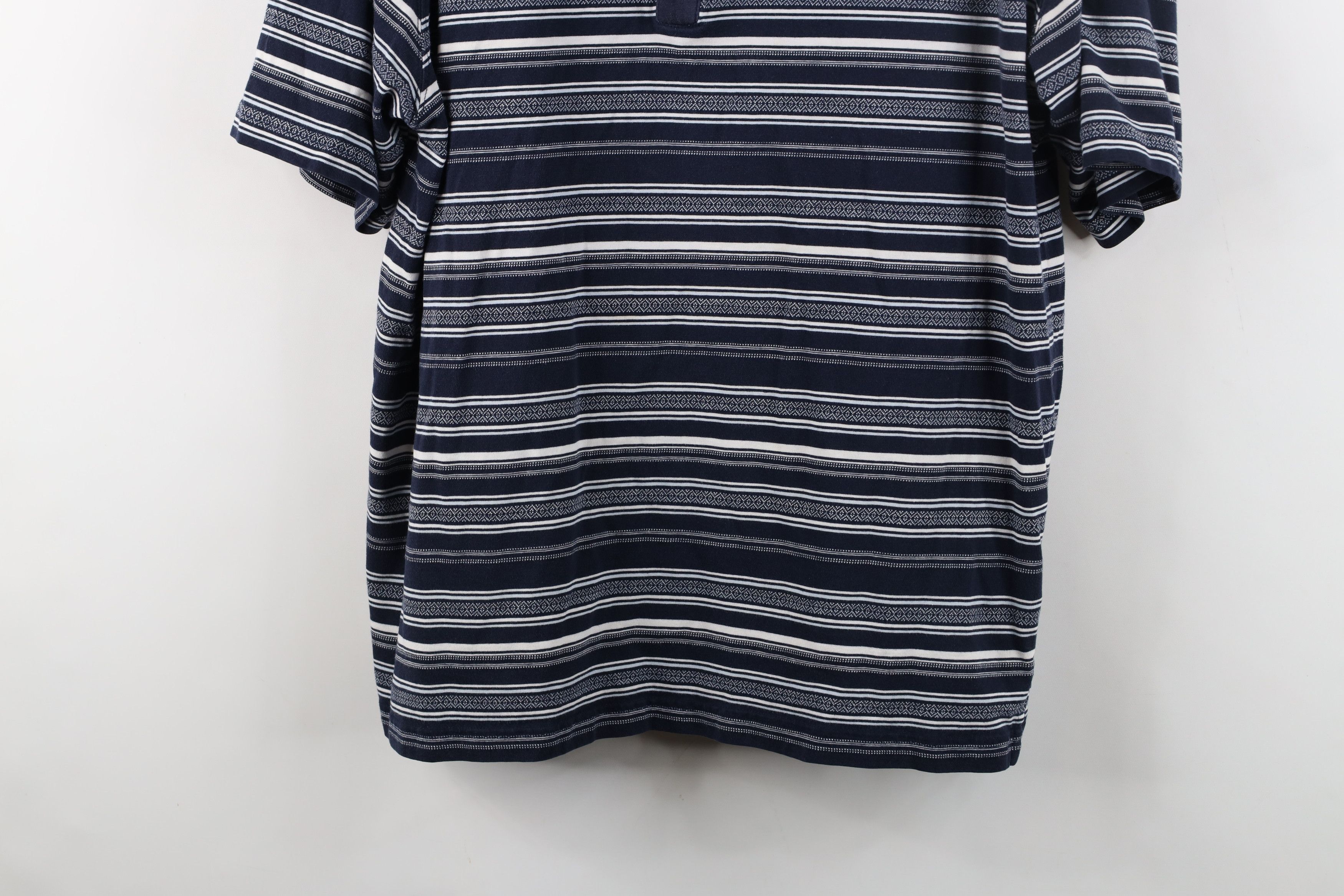 Vintage Vintage 90s Streetwear Fair Isle Knit Golf Polo Shirt Blue Size US XL / EU 56 / 4 - 3 Thumbnail