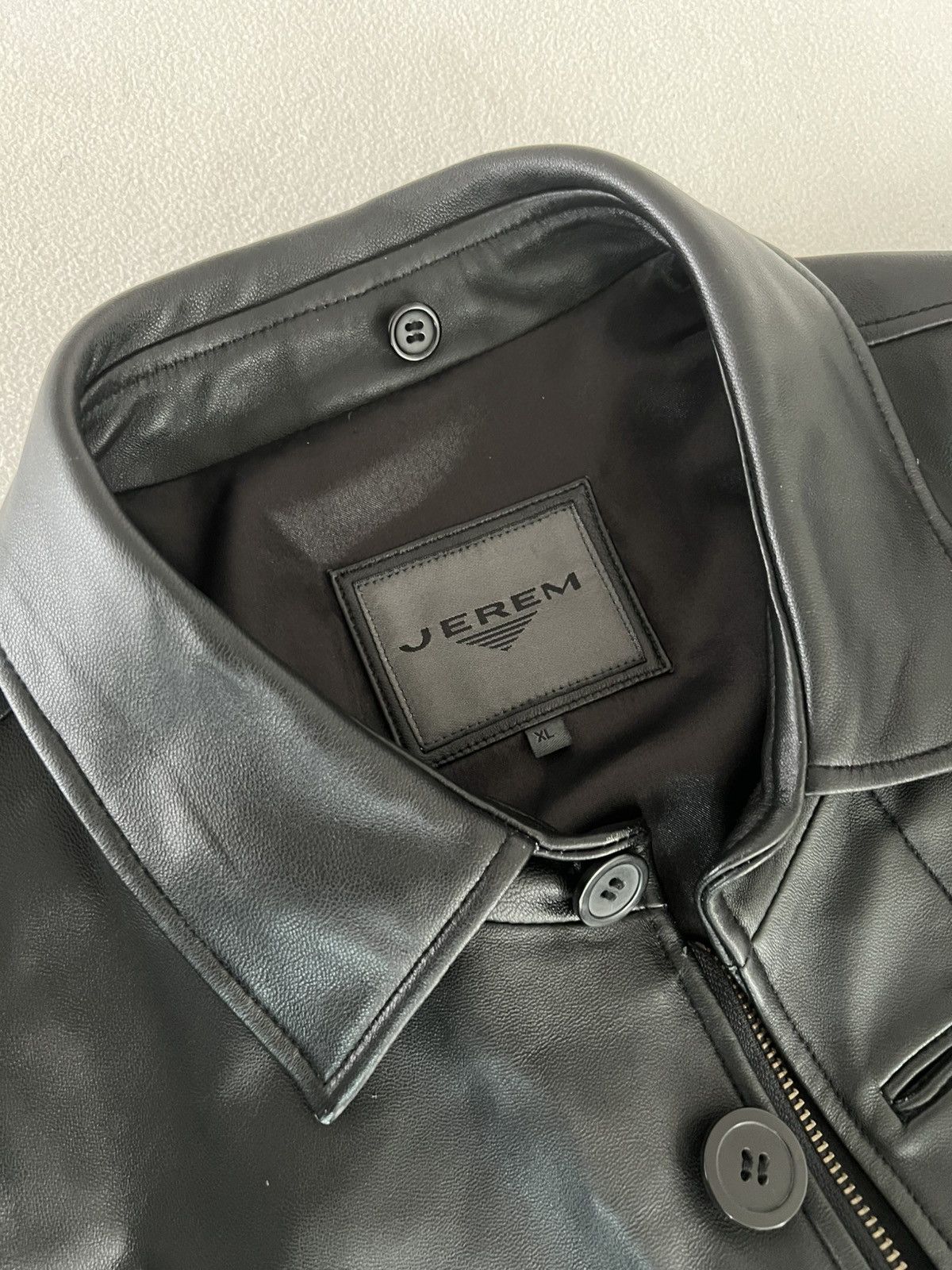 Other Black Leather Coat *Great Condition* Size US XL / EU 56 / 4 - 2 Thumbnail