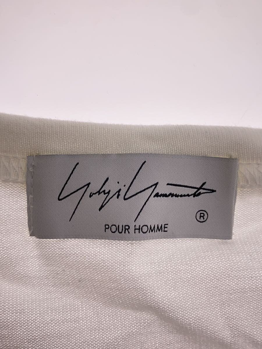 Yohji Yamamoto yohji yamamoto POUR HOMME/Cotton/WHT Long-sleeved T-shirt Size US L / EU 52-54 / 3 - 3 Thumbnail