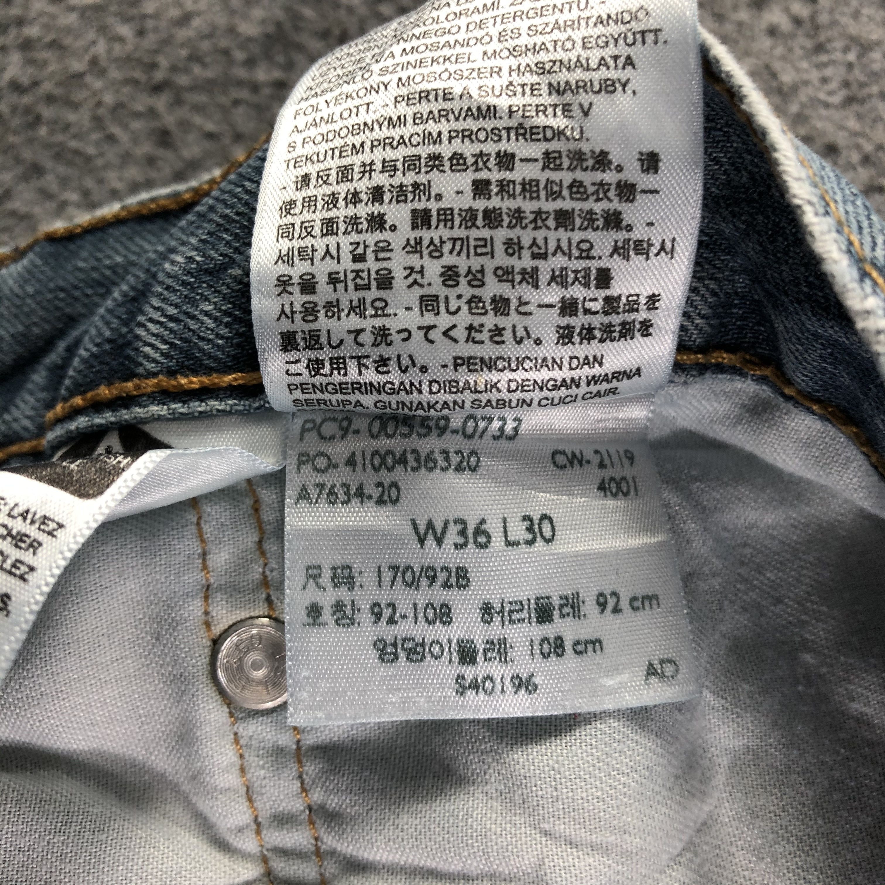 Levi's Vintage Blue Wash Levis 559 Jeans-J3402 Size US 38 / EU 54 - 13 Thumbnail