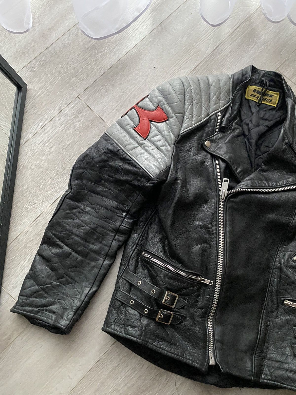 Japanese Brand Vintage Racing Leather Jacket Kawasaki Y2K Size US S / EU 44-46 / 1 - 4 Thumbnail