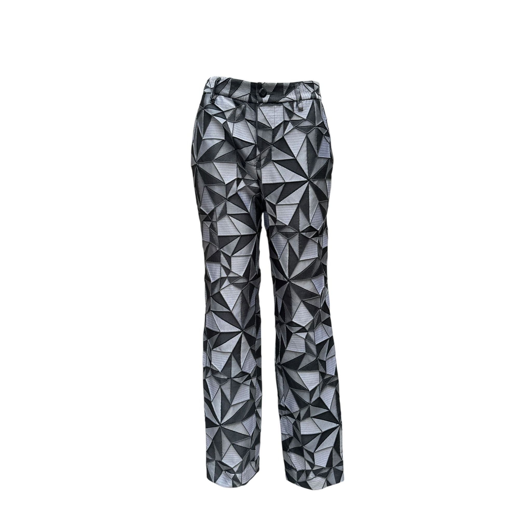 Issey Miyake Issey Miyake Grey/Black “Origami” Geometric Pants Size 1 fit Size 26" / US 2 / IT 38 - 1 Thumbnail