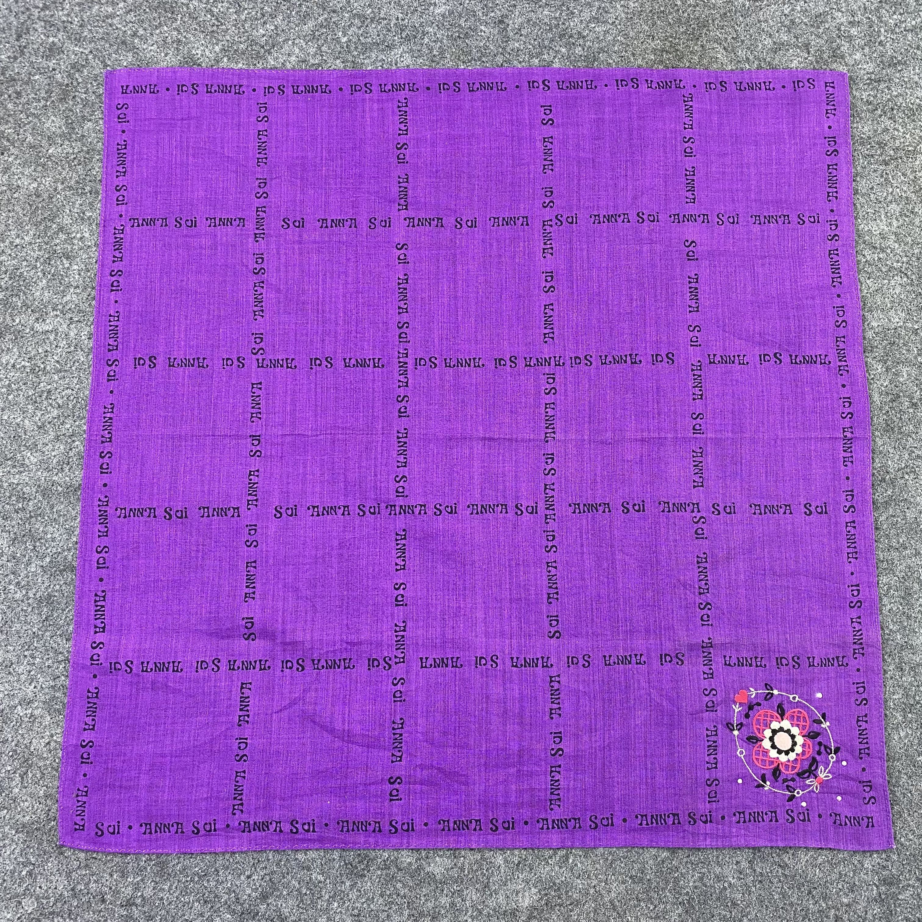 Anna Sui Anna Sui Handkerchief Neckerchief Bandana-B1557 Size ONE SIZE - 3 Thumbnail