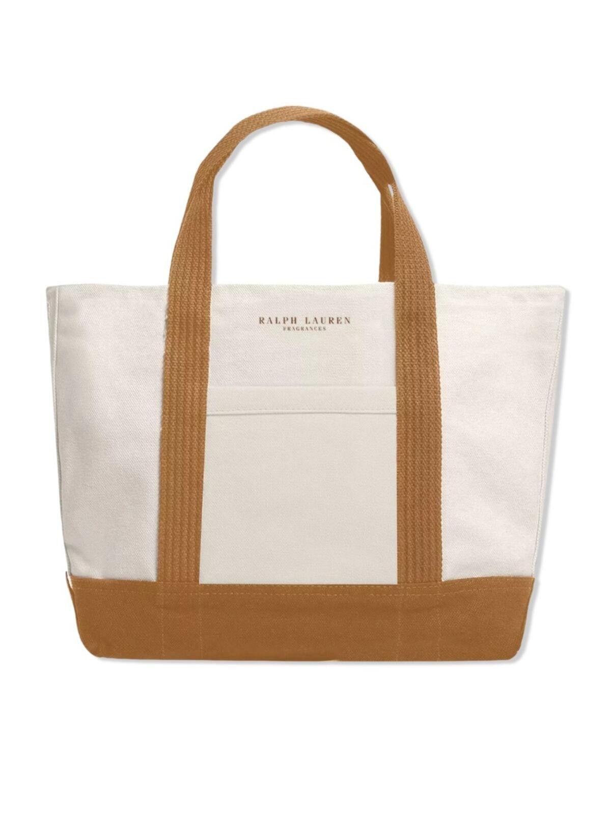 Polo Ralph Lauren Ralph Lauren / Canvas Shopping Tote Bag / Cream Brown Size ONE SIZE - 1 Thumbnail