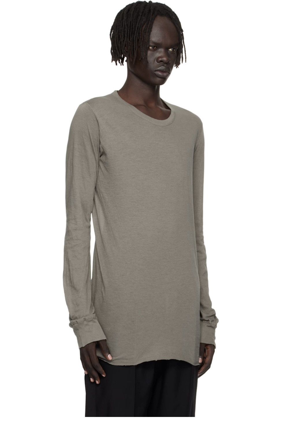 Rick Owens Drkshdw Rick Owens Under Layer Long Sleeve Tee (Gray) Size US XL / EU 56 / 4 - 9 Thumbnail