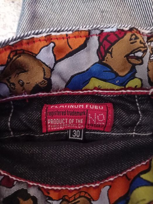 Fubu FUBU jeans shiny vintage baggy silver metallic Fat Albert 30 Size US 30 / EU 46 - 11 Thumbnail