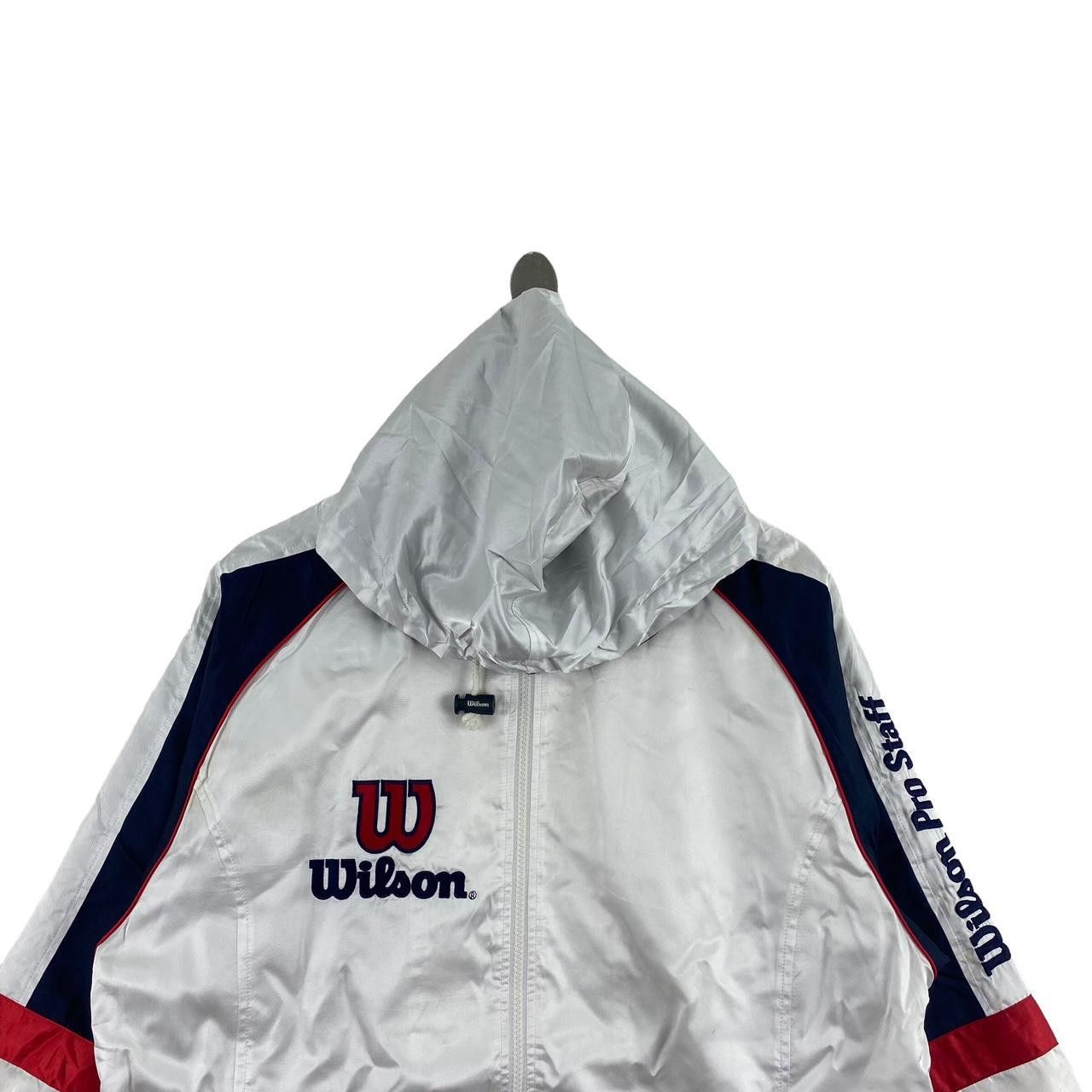 Wilson Vintage WILSON PRO STAFF Tennis Jacket Windbreaker Hoodie Size S / US 4 / IT 40 - 3 Thumbnail
