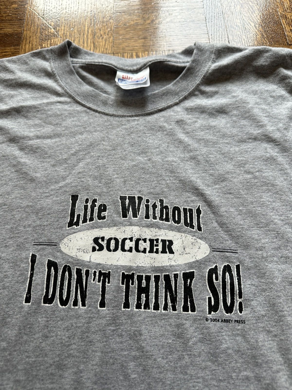 Vintage Vintage Y2K Life Without Soccer Humor Comedy Graphic Tee Size US L / EU 52-54 / 3 - 3 Thumbnail