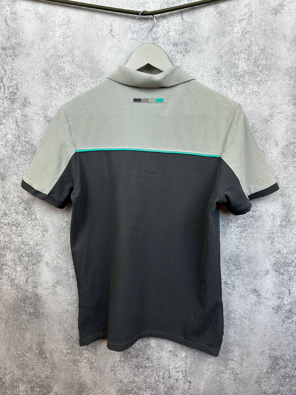 Mercedes-Benz Mercedes AMG Petronas Formula One Team Polo Shirt Grey/Black Size US S / EU 44-46 / 1 - 2 Thumbnail