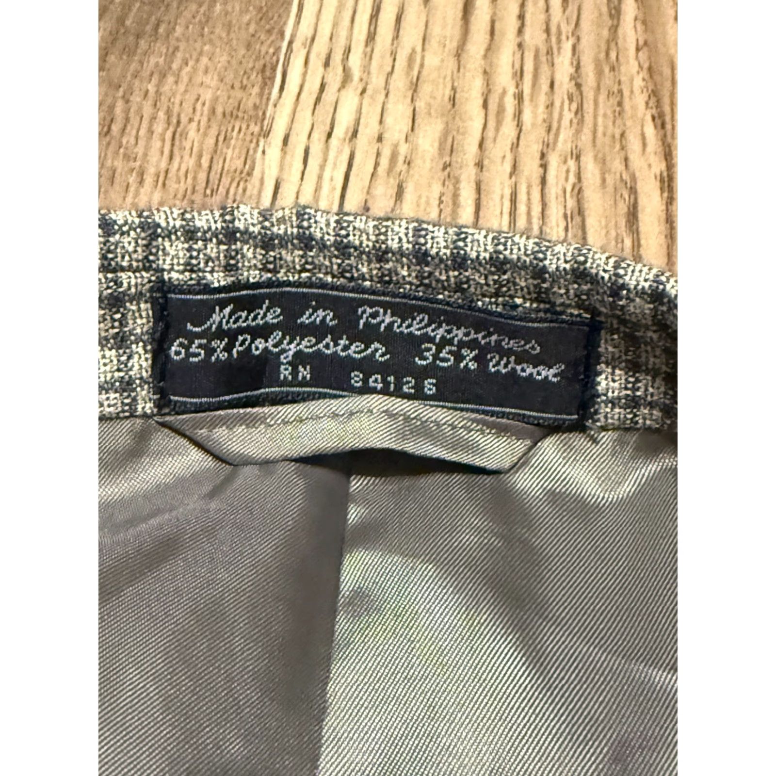 Vintage Marco Careth Blazer, Men’s XL, Brown Blue Grey, Button Up, Jacket, Vintage No, Regular Fit Size 46R - 5 Thumbnail