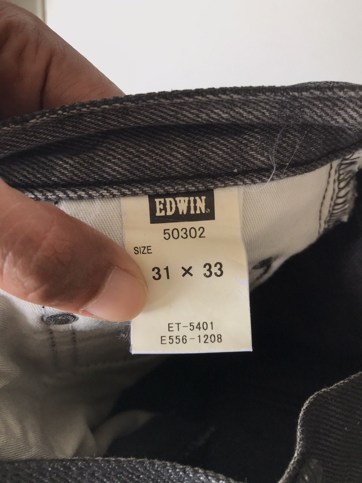 Edwin Edwin Black waxed Jeans Size US 31 - 7 Thumbnail