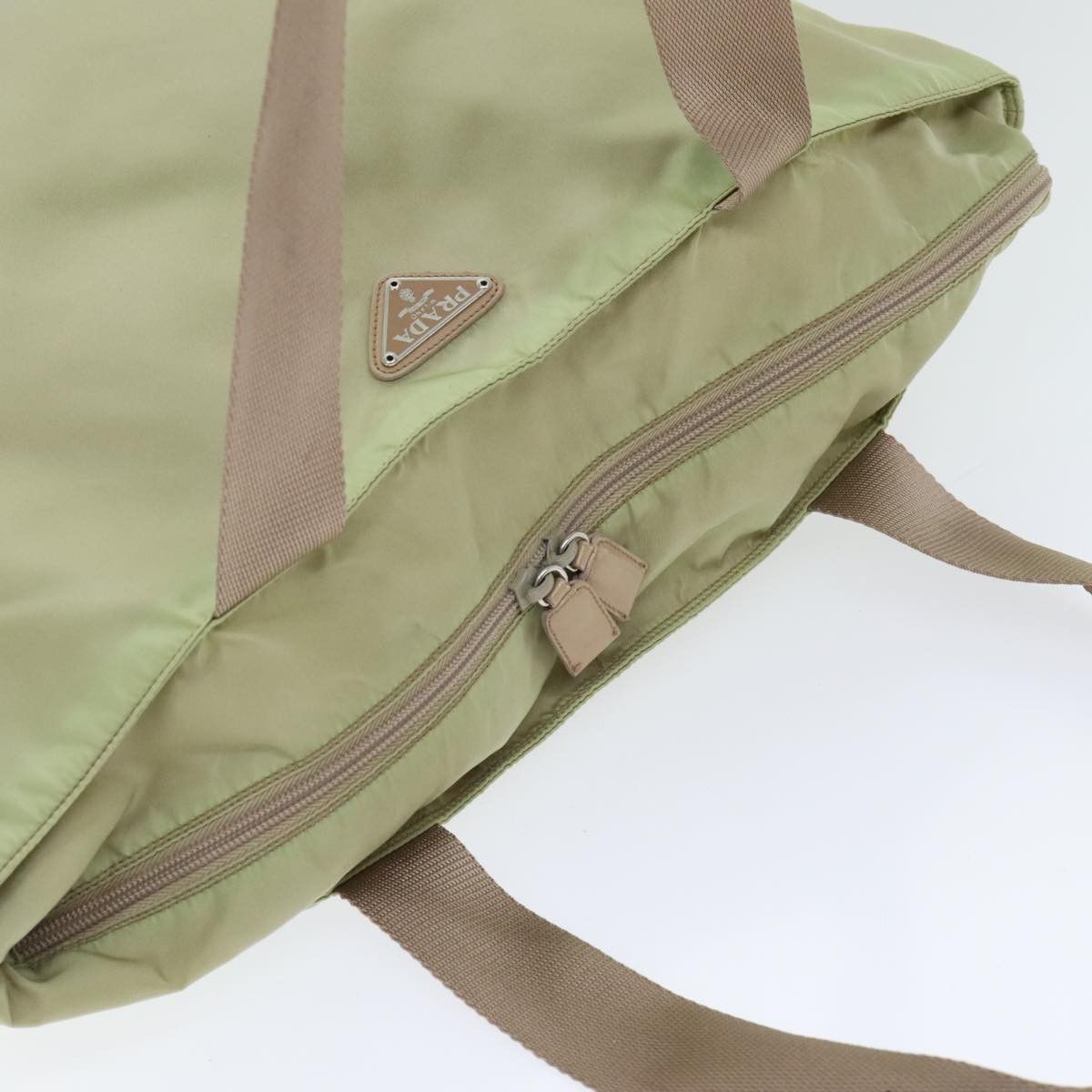 Prada PRADA Tote Bag Nylon Beige Silver Size ONE SIZE - 6 Thumbnail