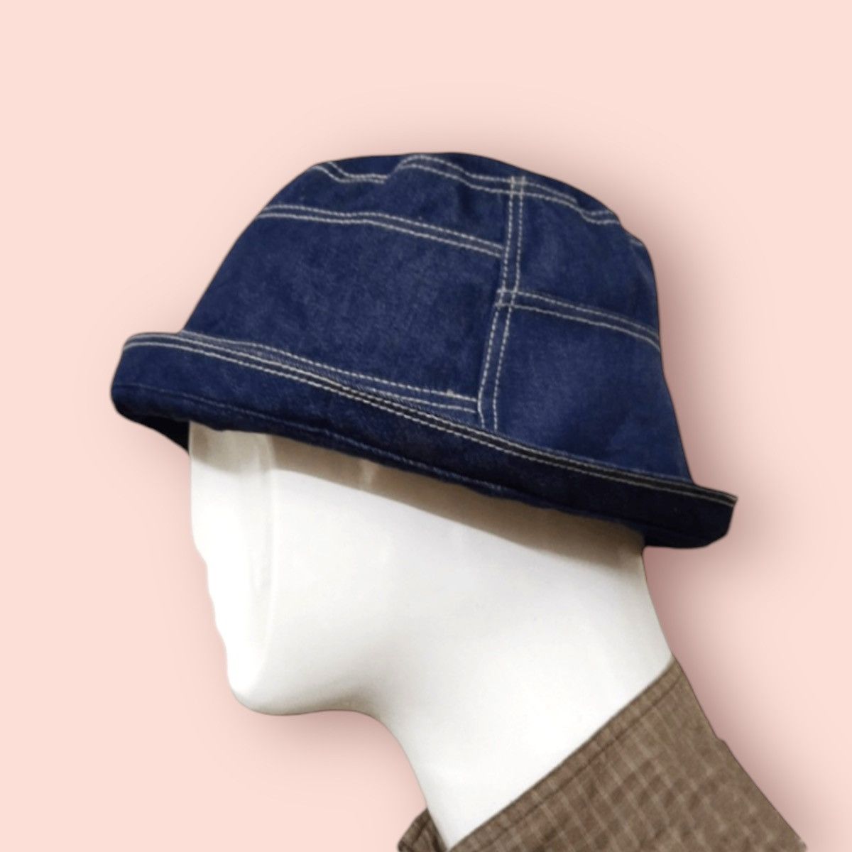 Japanese Brand × Vintage RARE VINTAGE JAPAN DENIM BUCKET HAT Size ONE SIZE - 3 Thumbnail
