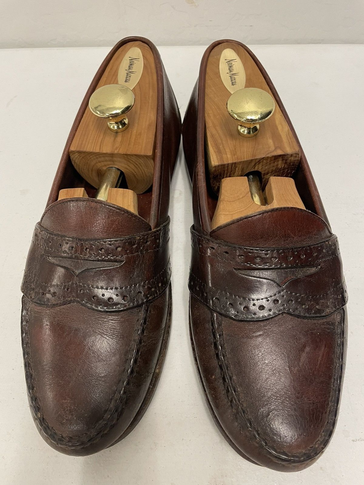 Polo Ralph Lauren × Vintage Leather Brogue Penny Loafer in Cordovan Size US 9 / EU 42 - 1 Thumbnail