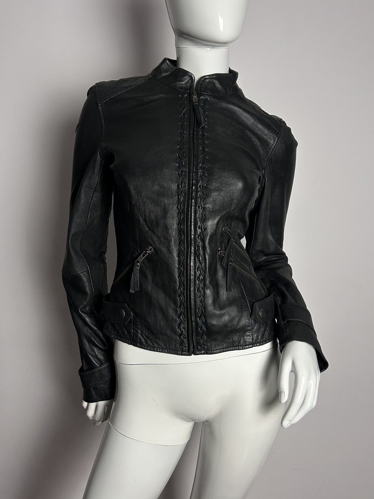 Other Insane vintage leather biker jacket Size M / US 6-8 / IT 42-44 - 1 Thumbnail