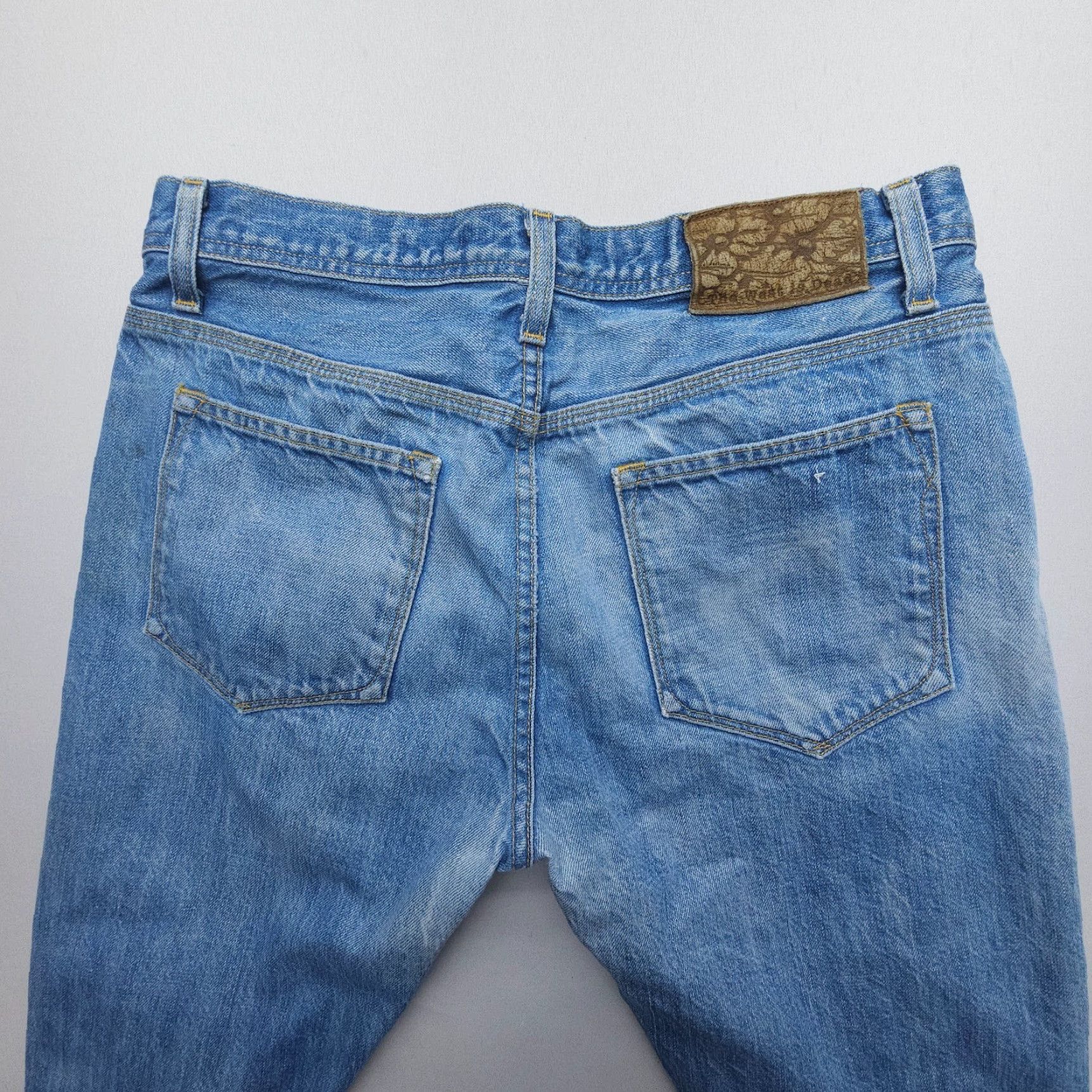 The West Is Dead The West Is Dead Jeans Mens 33 x 30 Button Fly Selvedge Chain Stitch Size US 33 - 6 Thumbnail