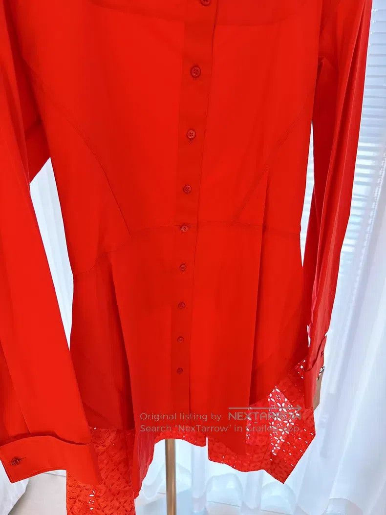 Alaia Alaia Classic Orange Red Skirt Hem Top Size M / US 6-8 / IT 42-44 - 3 Thumbnail