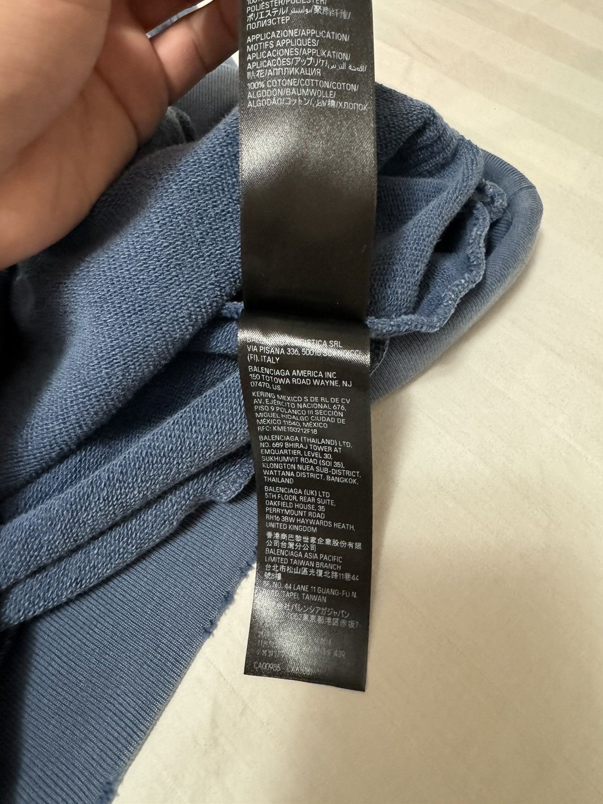 Balenciaga Balenciaga Be Kind Washed Blue Size US L / EU 52-54 / 3 - 8 Thumbnail