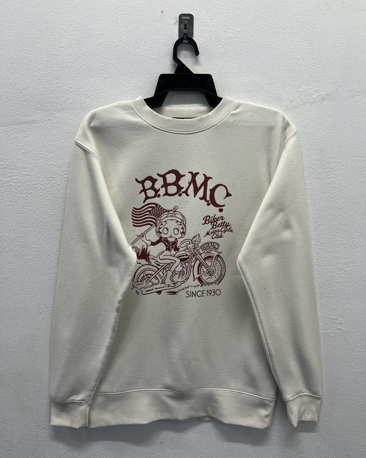 Japanese Brand × Vintage VINTAGE BETTY BOOP BIKER BETTY MOTORCYLE CLUB SWEATSHIRT Size US L / EU 52-54 / 3 - 1 Thumbnail