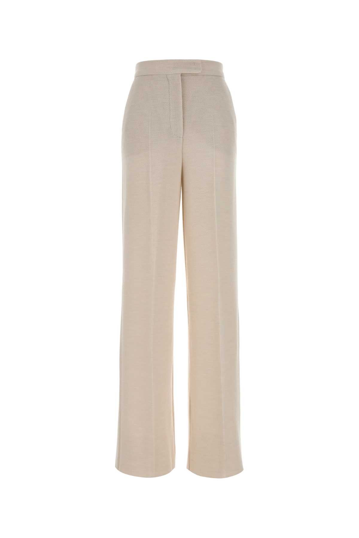 Max Mara Ivory Wool Attinia Pant Size 27" / US 4 / IT 40 - 1 Thumbnail