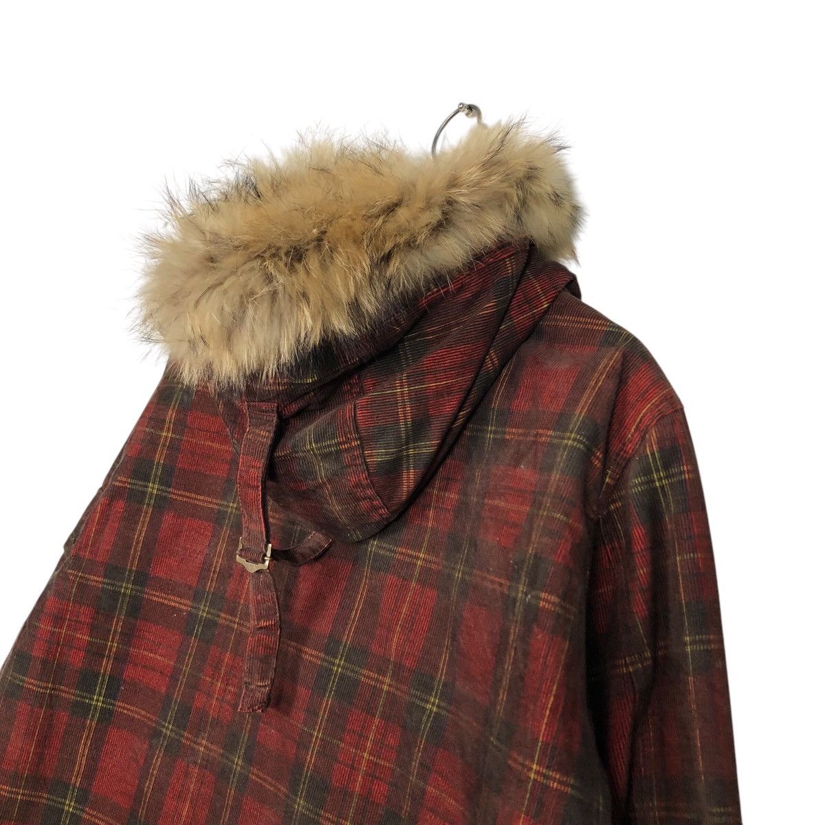 Japanese Brand 📌Vintage Biker Jacket Hiromichi Nalano Tartan Fur Hoodie Size US L / EU 52-54 / 3 - 12 Thumbnail