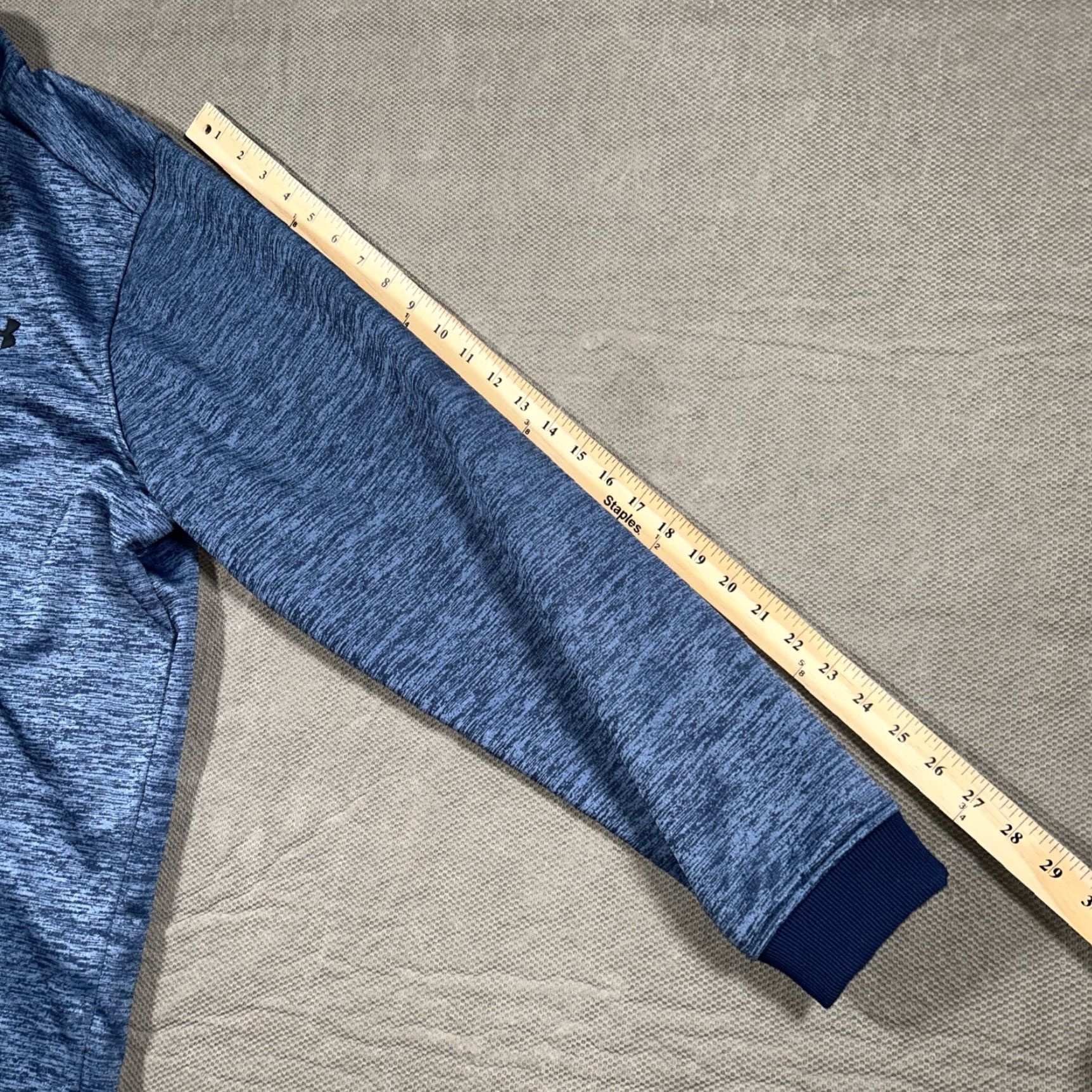 Under Armour Under Armour 1/4 Zip Blue Pullover Size 2XL ColdGear Long Sleeve Mock Neck Pullover Casual Men Size US XXL / EU 58 / 5 - 6 Thumbnail