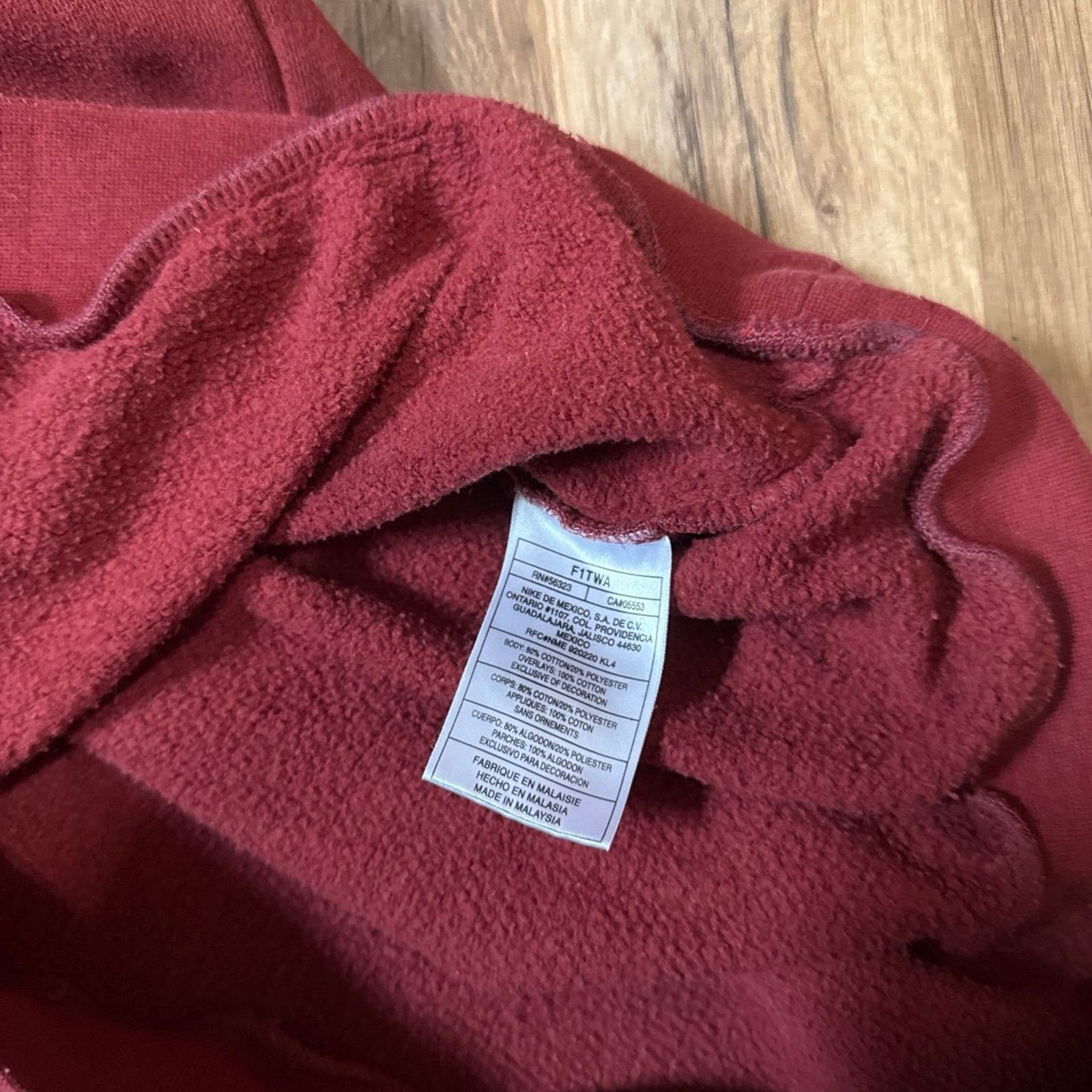 Nike 90s Nike Spell Out Burgundy Maroon Crewneck Sweatshirt Size US XXL / EU 58 / 5 - 5 Thumbnail