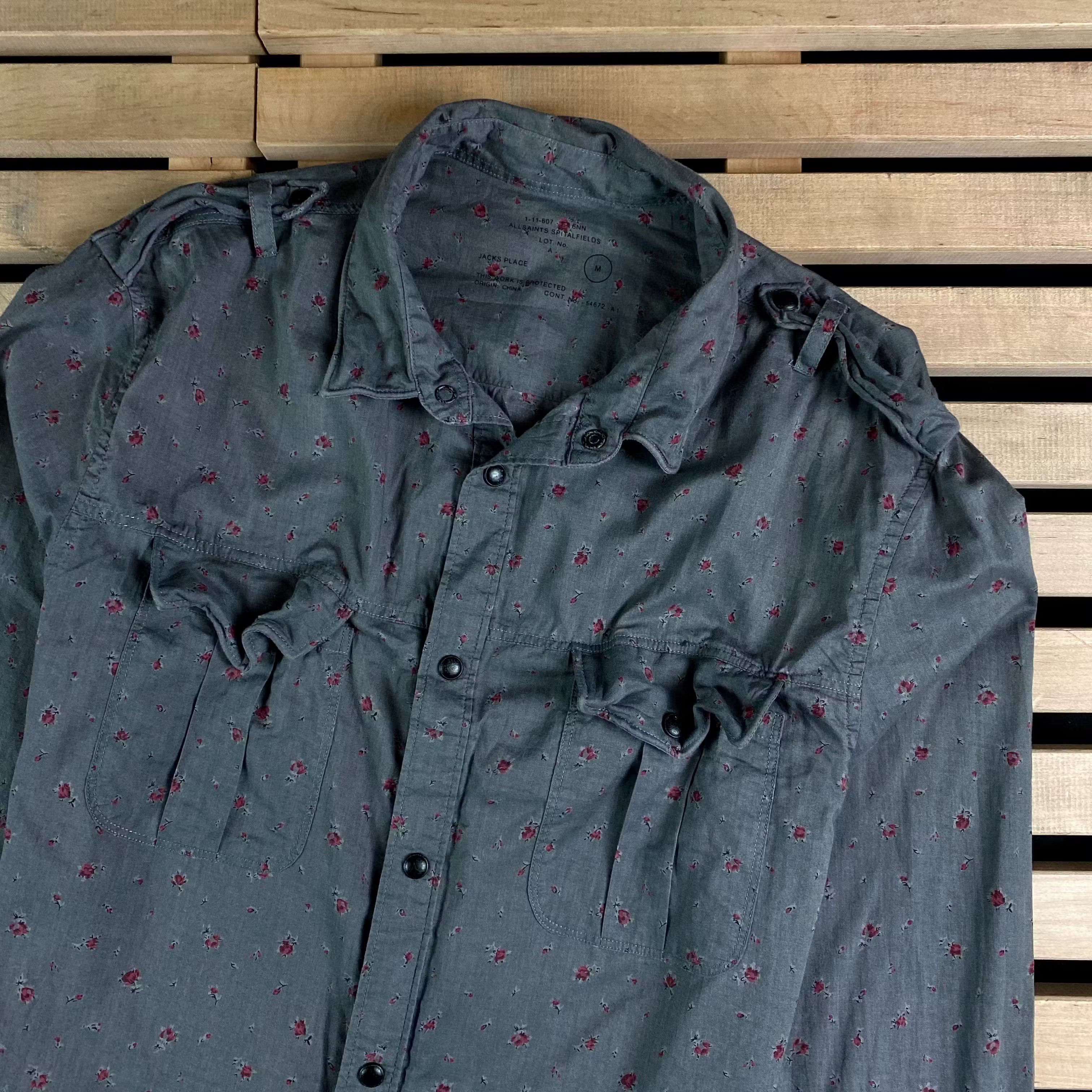 Allsaints Mens Shirt Long Sleeve Allsaints Size M Size US M / EU 48-50 / 2 - 2 Thumbnail