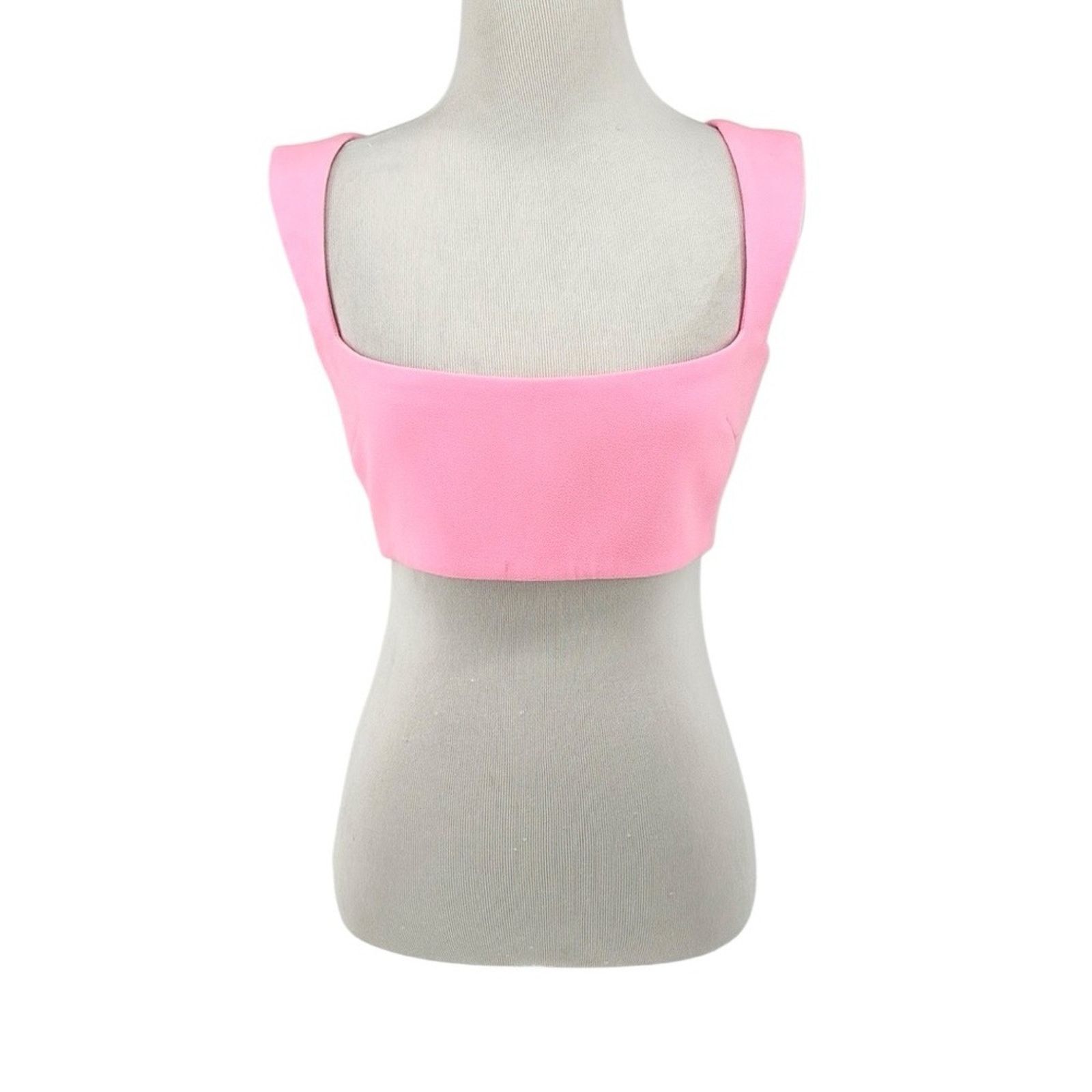 Alex Perry Alex Perry Rae Stretch Crepe Crop Tank Top Pink US Size 4 Size S / US 4 / IT 40 - 2 Thumbnail