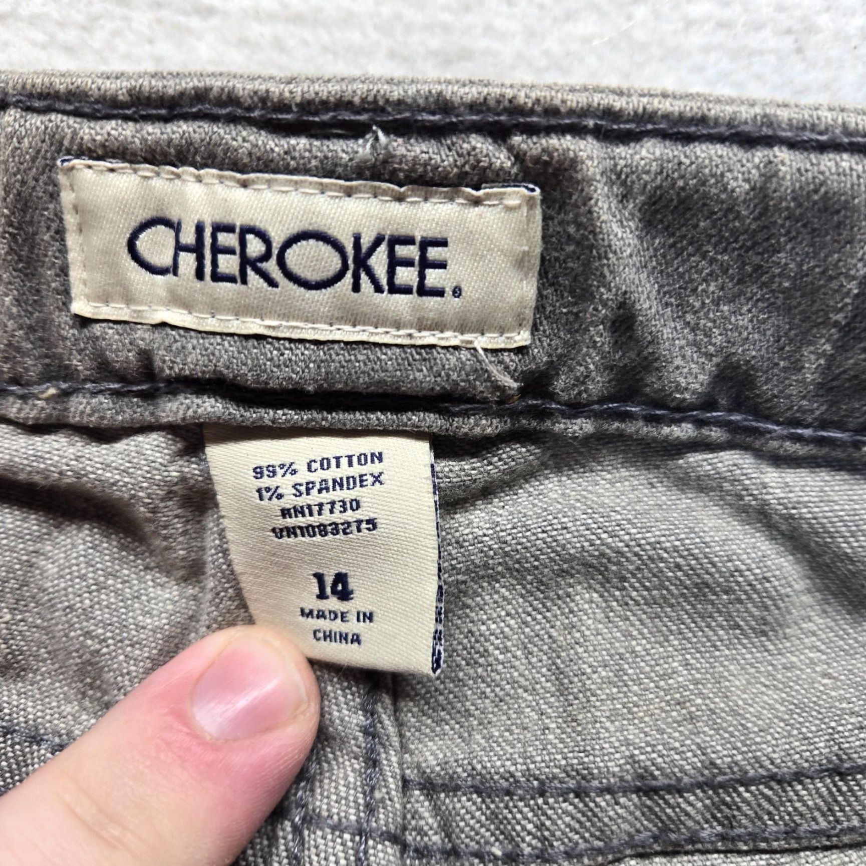 Cherokee Cherokee Jeans Black Denim Pants Button Zip Front Pockets Adult Women's 14 Regular Size 14 Cherokee Jeans Black Denim Pants With Pockets Womens 14 Size 36" / US 14 / IT 50 - 3 Thumbnail