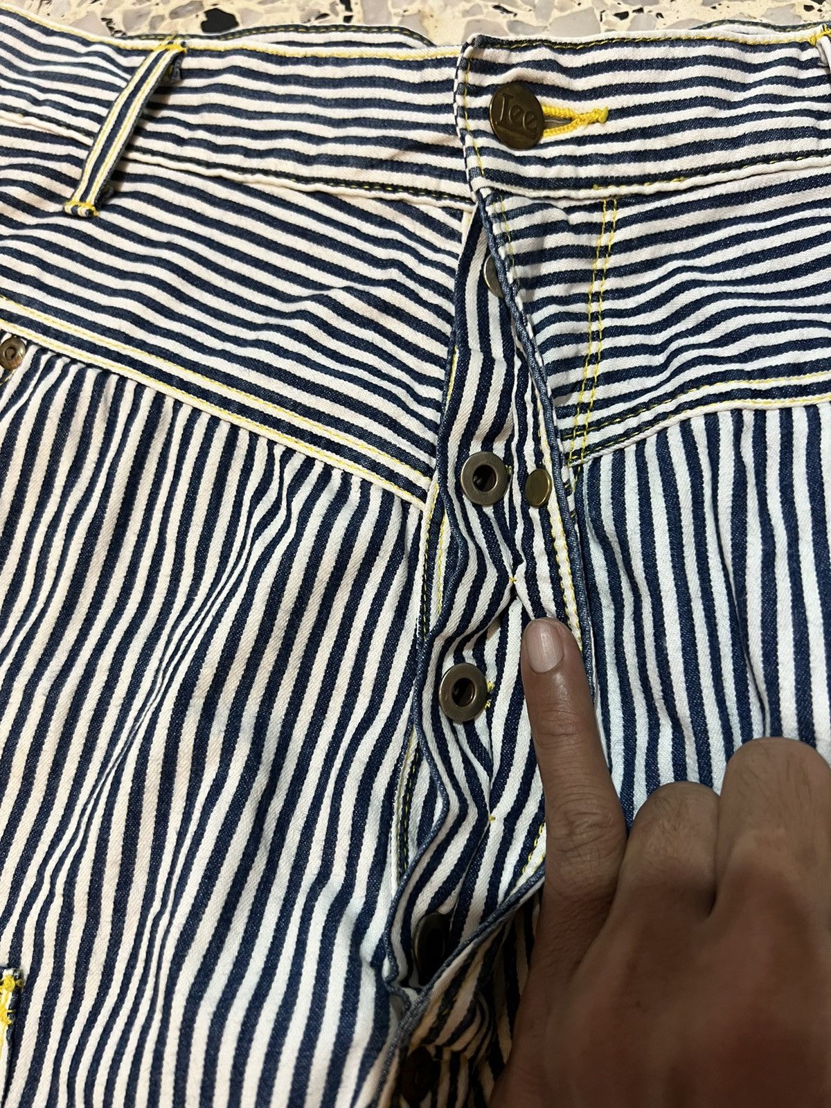 Designer × Lee × mercibeaucoup MERCIBEAUCOUP x LEE STRIPED PANTS Size 29" - 4 Thumbnail