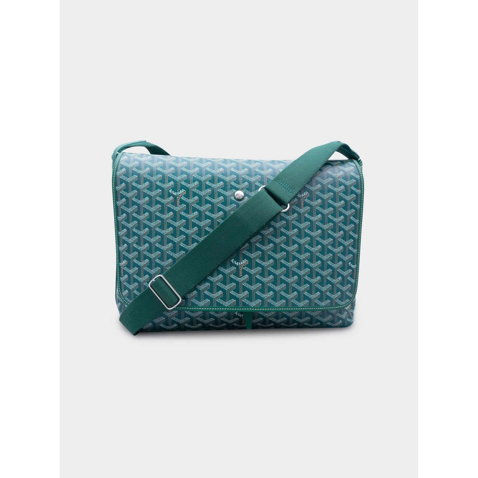 Goyard Green Capetien Messenger Bag, Men's