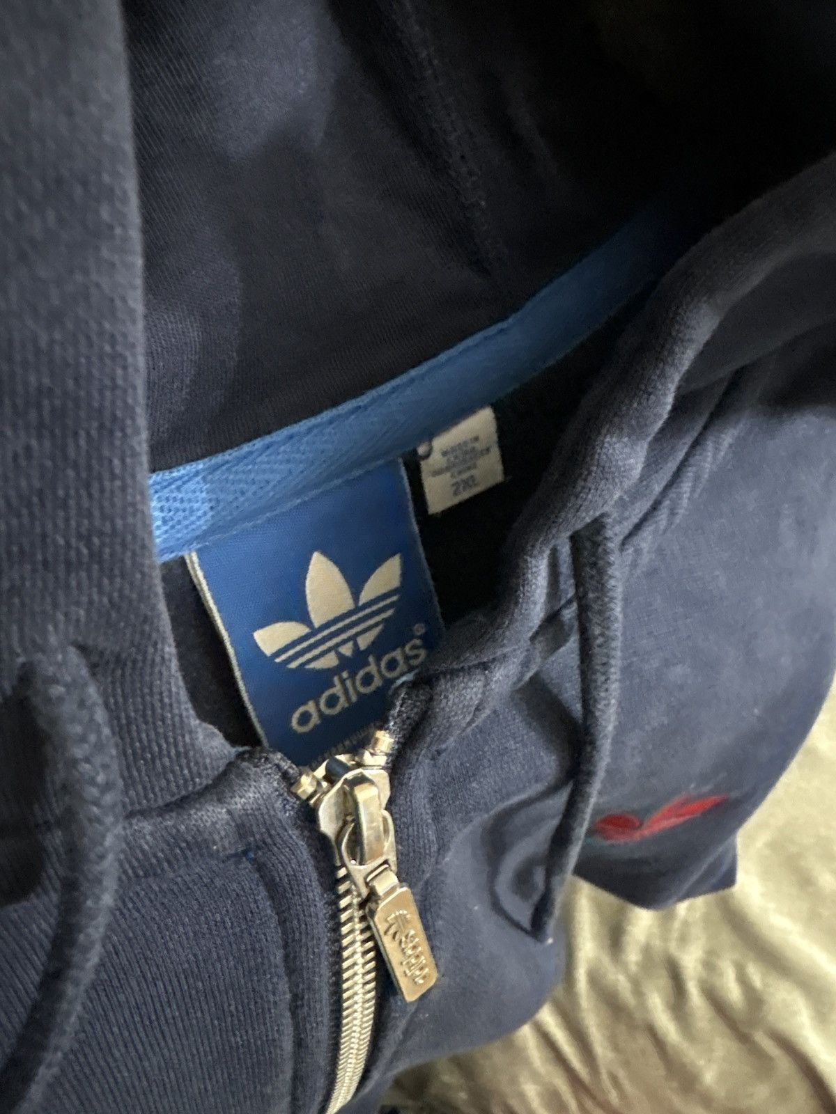 Adidas 📌 Vintage Adidas Zip Up Hoodie 📌 Size US XXL / EU 58 / 5 - 3 Thumbnail