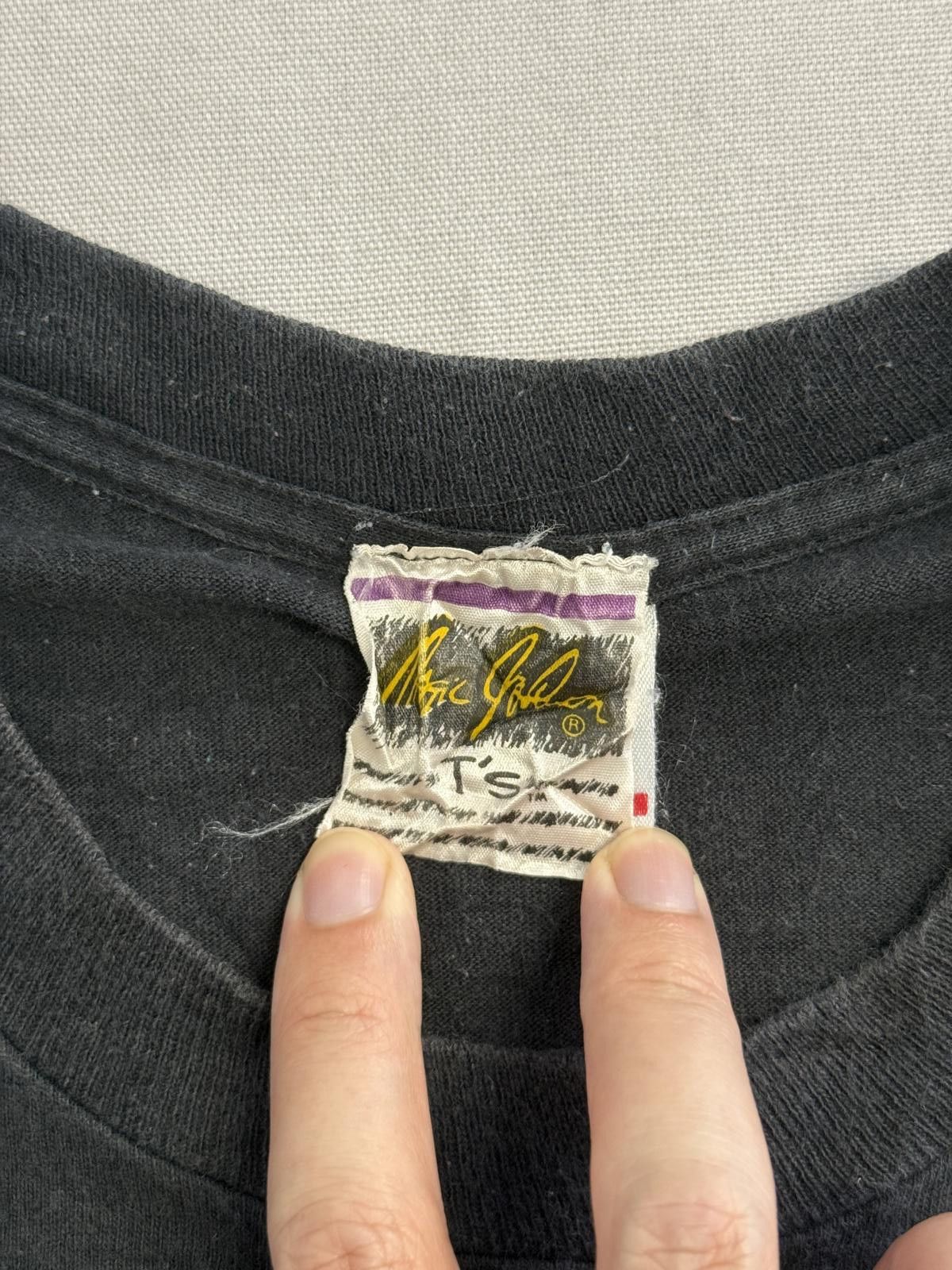 Fruit Of The Loom Vintage Michael Jordan T-shirt Slamma Jamma Magic Johnston Size US XL / EU 56 / 4 - 2 Thumbnail