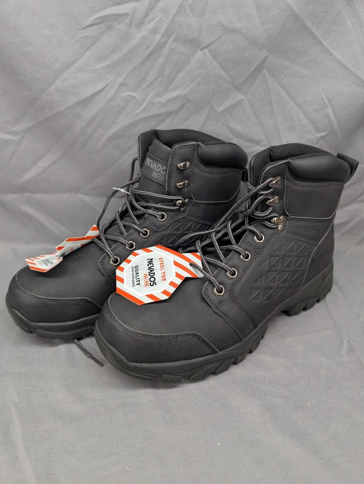 Other Nevados Leeds Steel Toe Safety Work Boots Black Size 12 Size US 12 / EU 45 - 1 Thumbnail