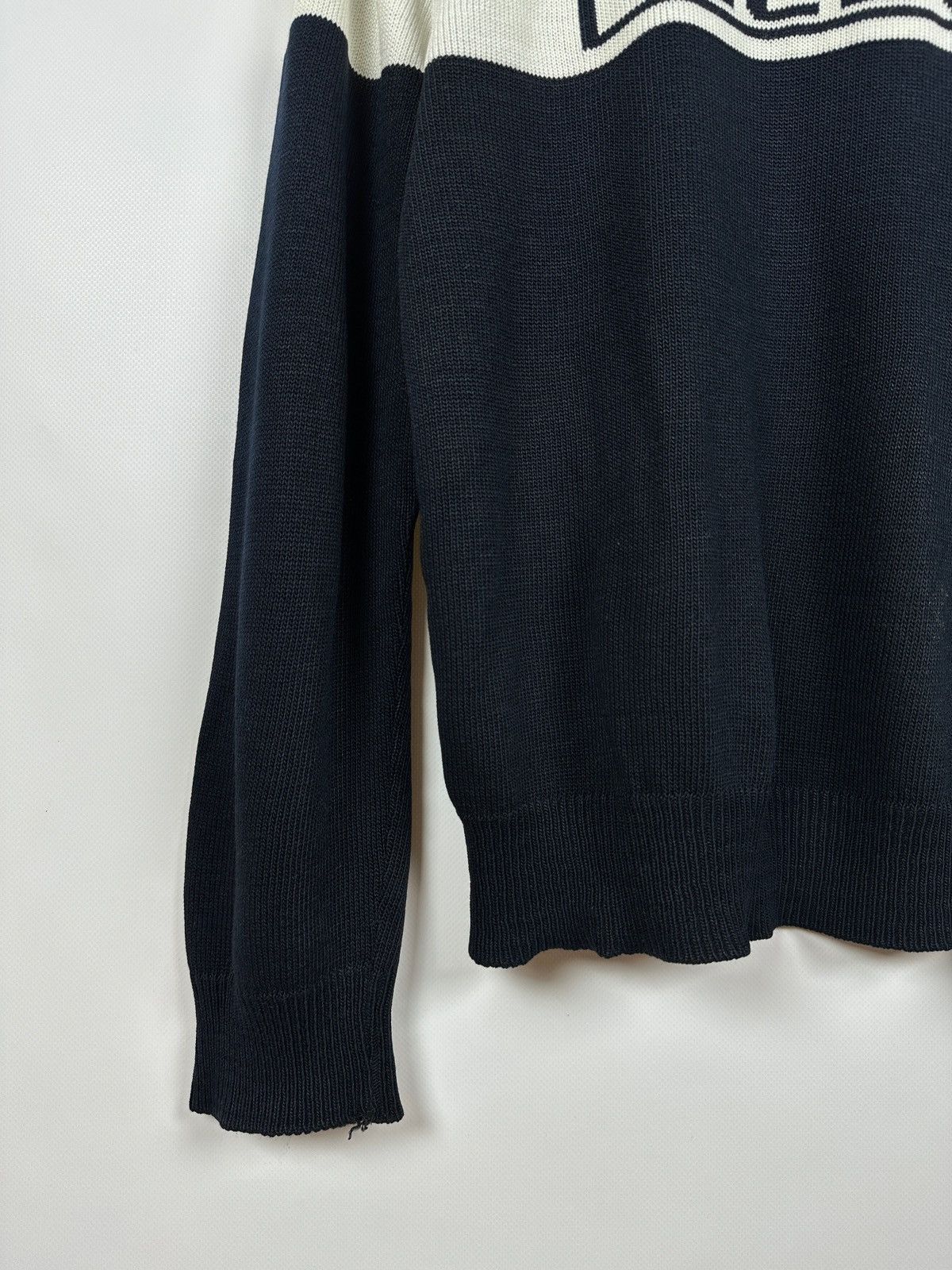 Diesel Vintage Diesel Y2K Big Logo Navy Blue Knit Sweater Size US L / EU 52-54 / 3 - 10 Thumbnail