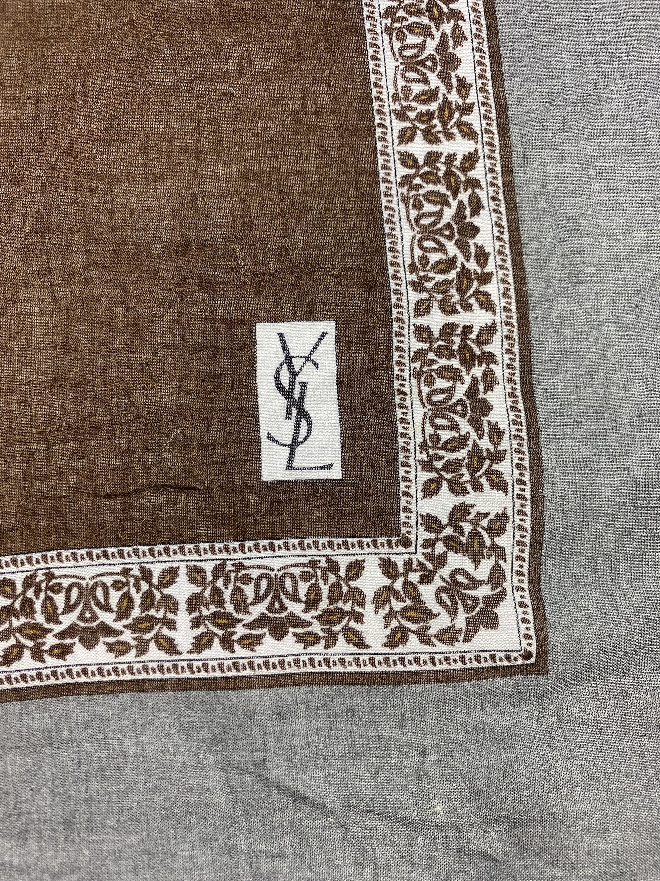 Yves Saint Laurent Yves Saint Laurent Hanadkerchief / Bandana / Neckerchief Size ONE SIZE - 5 Thumbnail